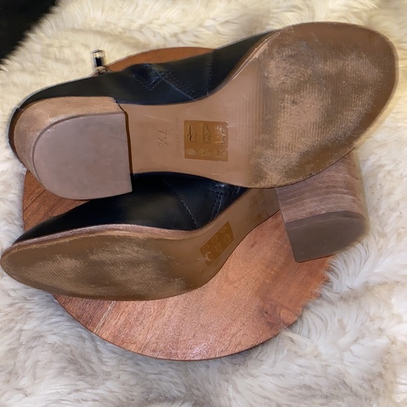 Madewell The Brenner Boot in Leather Heeled in black size 7.5 - Picture 7 of 10